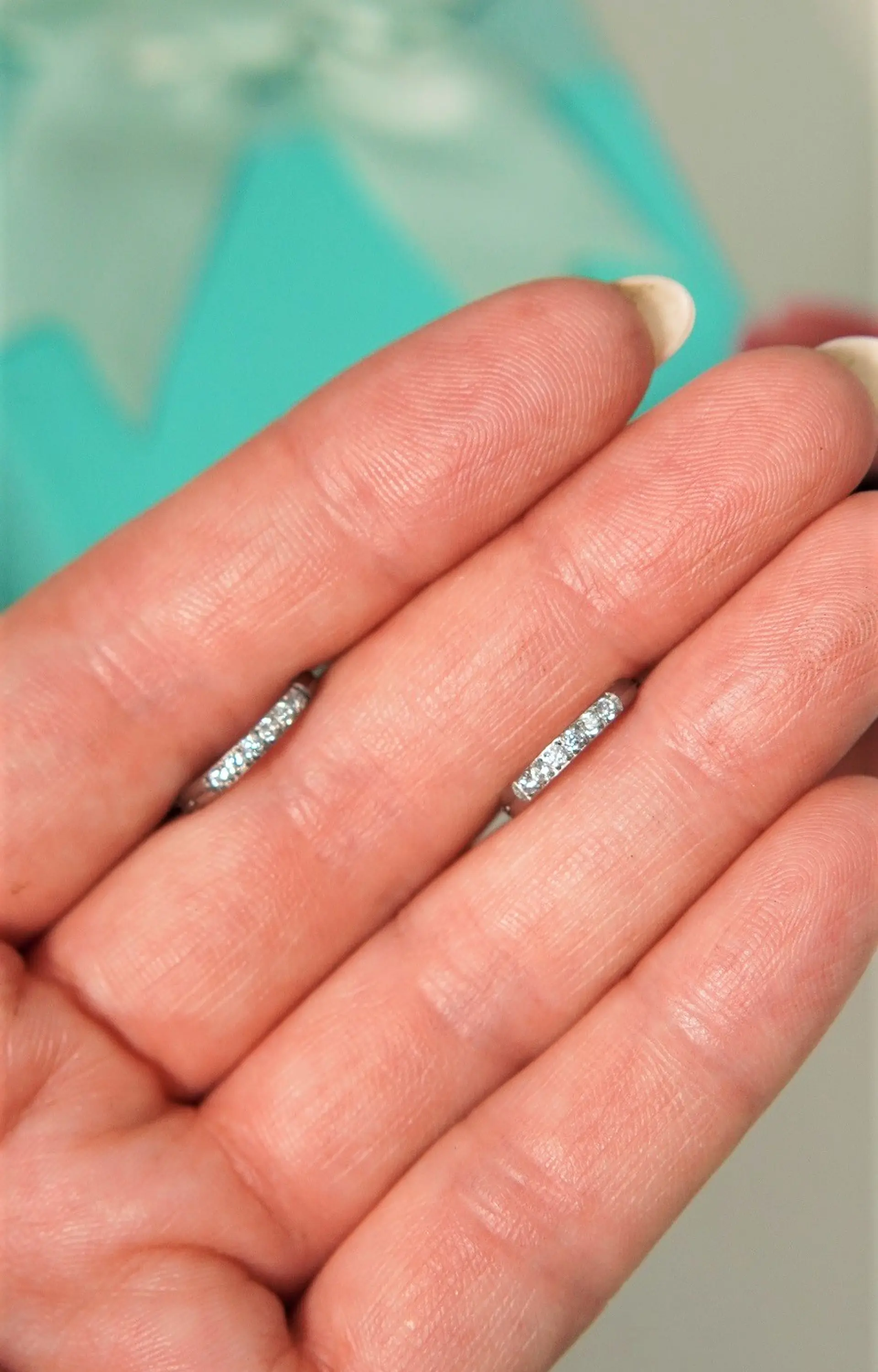 Argollas Aura Shine 10mm Titanio Astm F136 plateadas 3