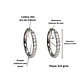 Argollas Aura Shine 10mm Titanio Astm F136 plateadas - Miniatura 4