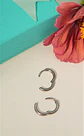 Argollas Lisas aura 10mm Titanio Astm F136 plateadas - Miniatura 5