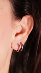 Argollas Lisas aura 10mm Titanio Astm F136 plateadas - Miniatura 6