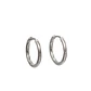 Argollas Lisas aura 10mm Titanio Astm F136 plateadas - Miniatura 8