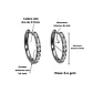 Argollas Aura Slim 10mm Zirconias titanio ASTM F136 cierre ballesta - Miniatura 3