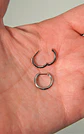 Argollas Aura Slim 10mm Zirconias titanio ASTM F136 cierre ballesta - Miniatura 7