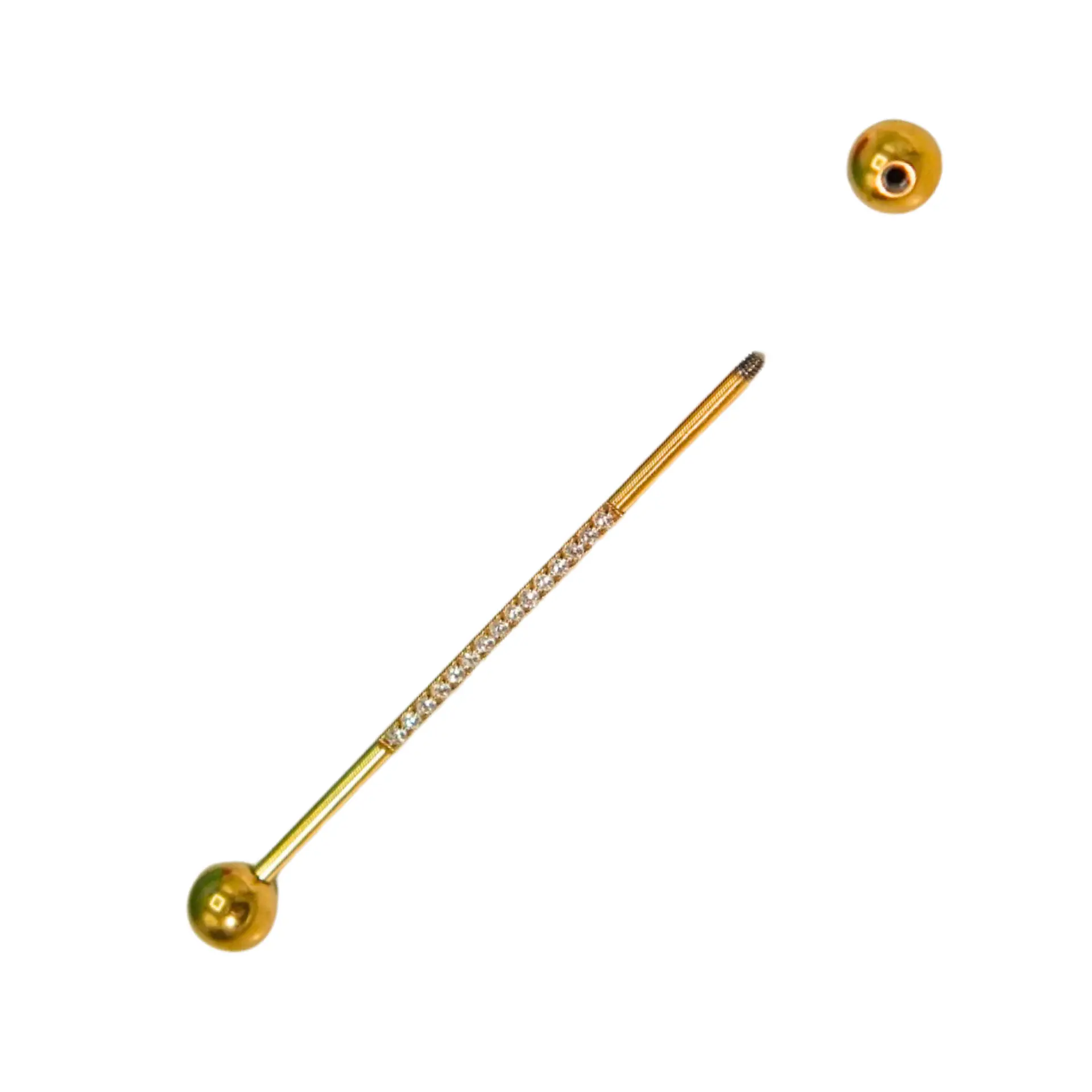 Piercing Industrial Lili 16G Titanio ASTM F-136 Zirconias  5
