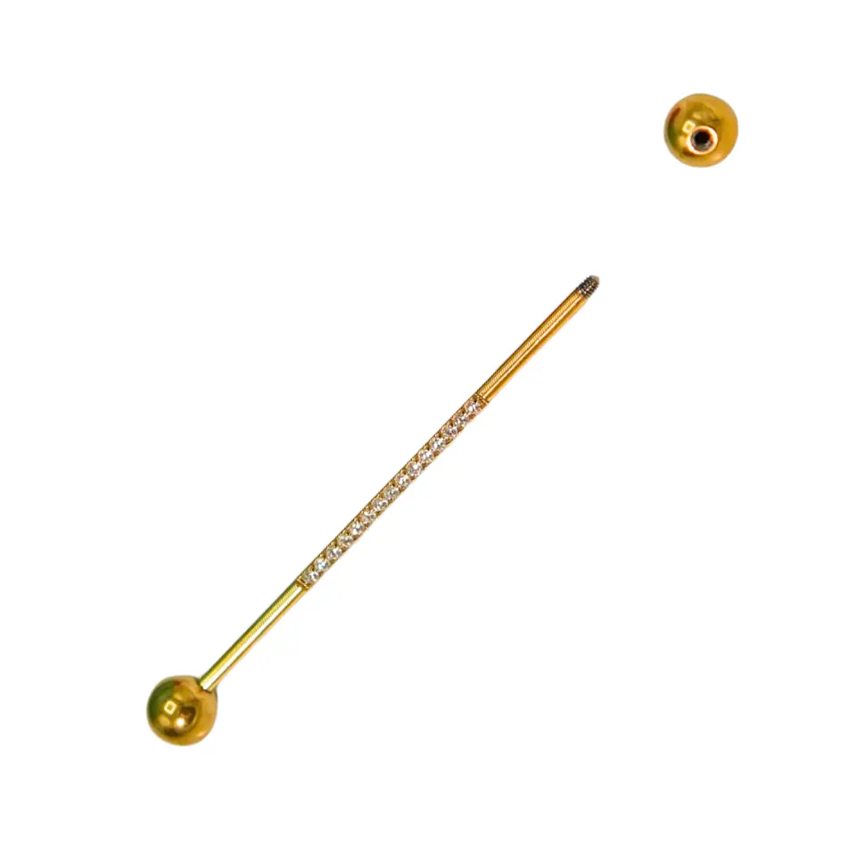 Piercing Industrial Lili 16G Titanio ASTM F-136 Zirconias  5