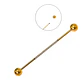Piercing Industrial Lili 16G Titanio ASTM F-136 Zirconias  - Miniatura 1