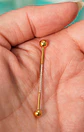 Piercing Industrial Lili 16G Titanio ASTM F-136 Zirconias  - Miniatura 4