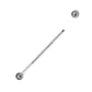 Piercing Industrial Lili Titanio ASTM F-136 Plateado Zirconias - Miniatura 6