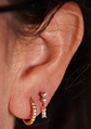 Piercing Ivis labret colgante zirconia 16G Titanio F136 dorado - Miniatura 11