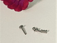 Piercing Ivis labret colgante zirconia 16G Titanio F136 plateados - Miniatura 7