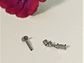 Piercing Ivis labret colgante zirconia 16G Titanio F136 plateados - Miniatura 9
