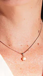 Collar ajustable Nerea perla de rio plateada Riviere - Miniatura 10