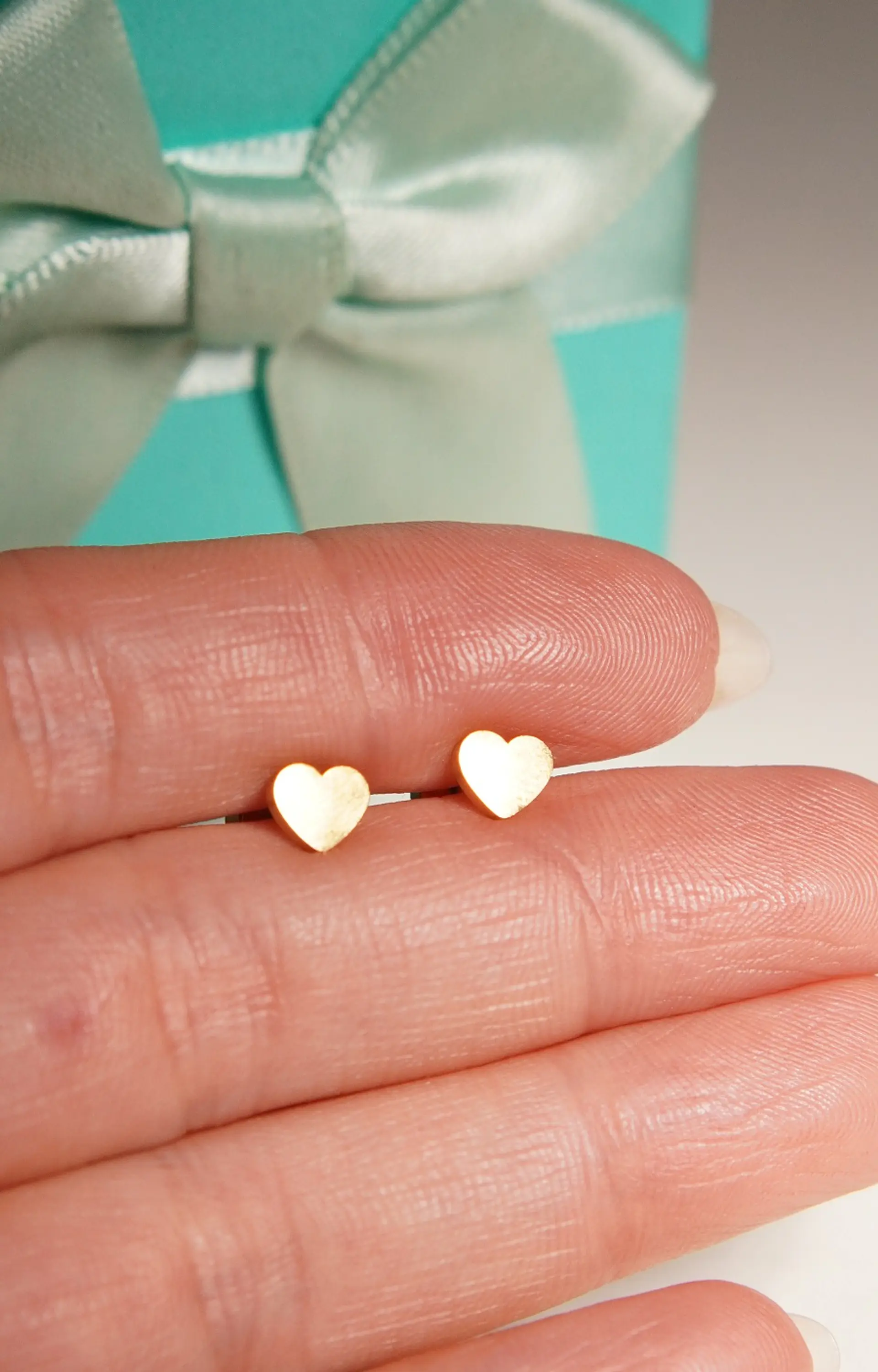 Aros abridores Elisa corazón seguro chapado en oro 18k 7