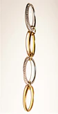 Set 4 anillos apilables Analee chapado en oro 18k - Miniatura 7