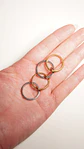 Set 4 anillos apilables Analee chapado en oro 18k - Miniatura 4