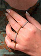 Set 4 anillos apilables Analee chapado en oro 18k - Miniatura 2