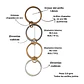 Set 4 anillos apilables Analee chapado en oro 18k - Miniatura 3