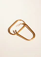 Argollas Aura Ovaladas Doradas Titanio ASTM F136 PVD Oro 18K 20G - Miniatura 8
