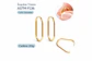 Argollas Aura Ovaladas Doradas Titanio ASTM F136 PVD Oro 18K 20G - Miniatura 5