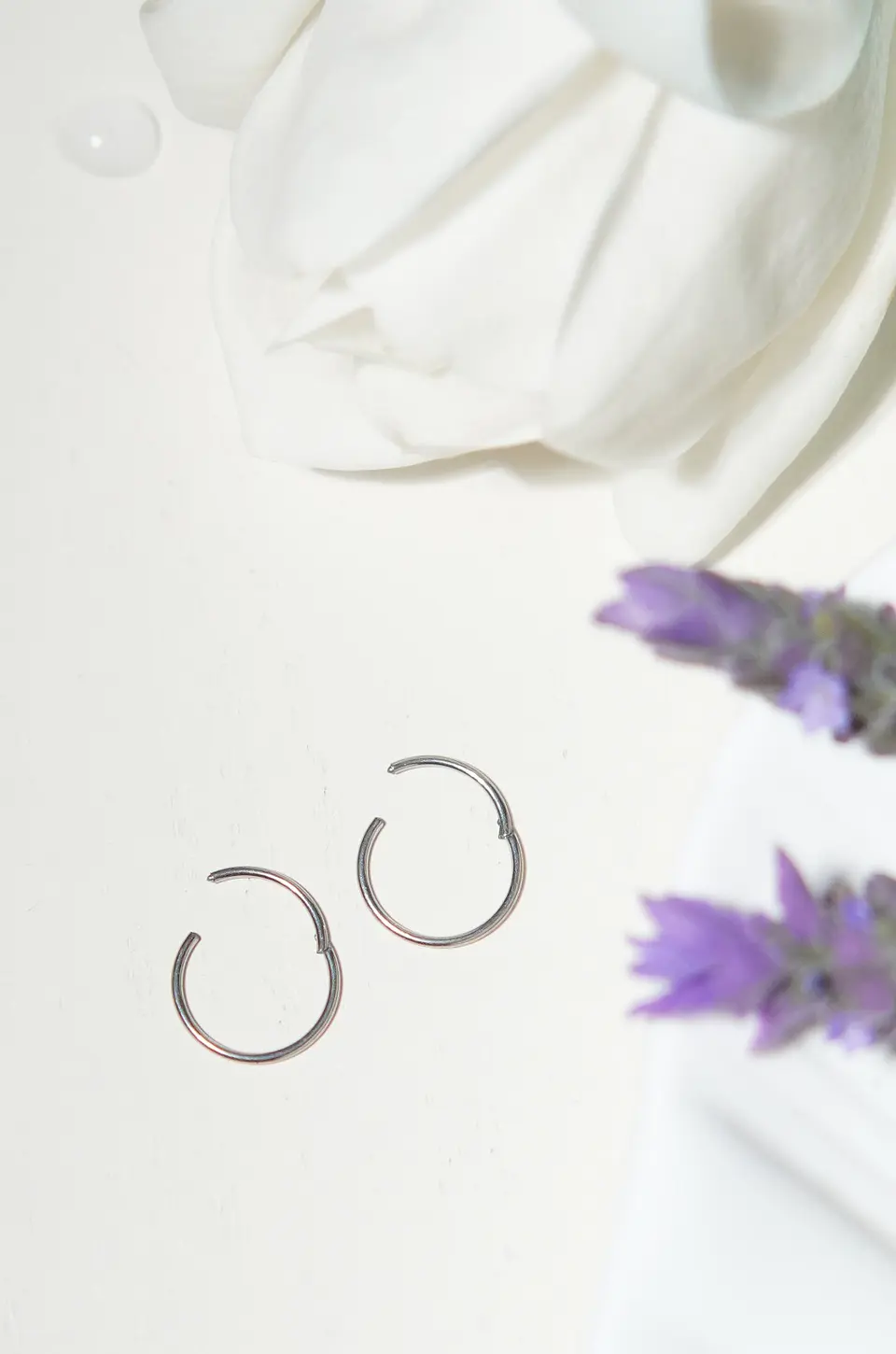 Argollas Clicker 10mm 18g Acero Quirurgico Plateadas Ligeras 8