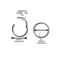 Argollas Clicker 10mm 18g Acero Quirurgico Plateadas Ligeras - Miniatura 2