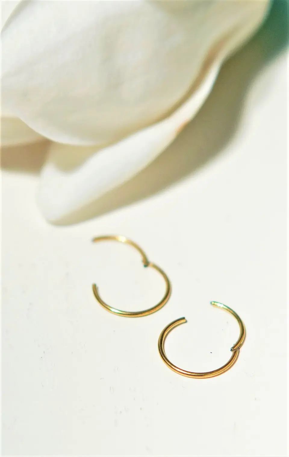 Argollas Clicker 10mm 18g Acero Quirurgico Chapadas En Oro 18k 6