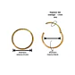 Argollas Clicker 10mm 18g Acero Quirurgico Chapadas En Oro 18k - Miniatura 2