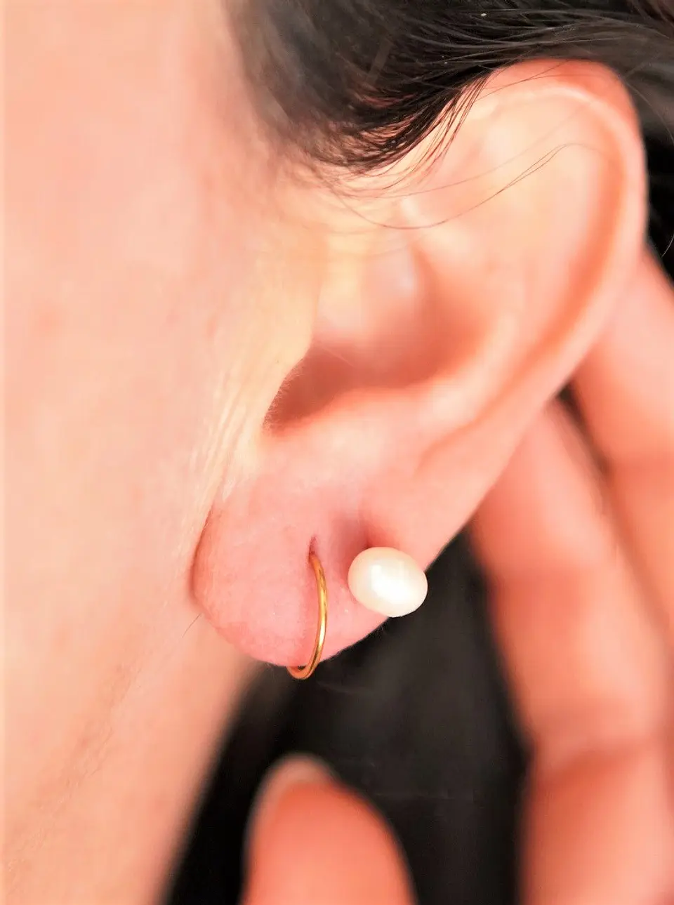 Argollas Clicker 10mm 18g Acero Quirurgico Chapadas En Oro 18k 3