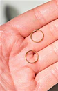 Argollas Clicker 10mm 18g Acero Quirurgico Chapadas En Oro 18k - Miniatura 4