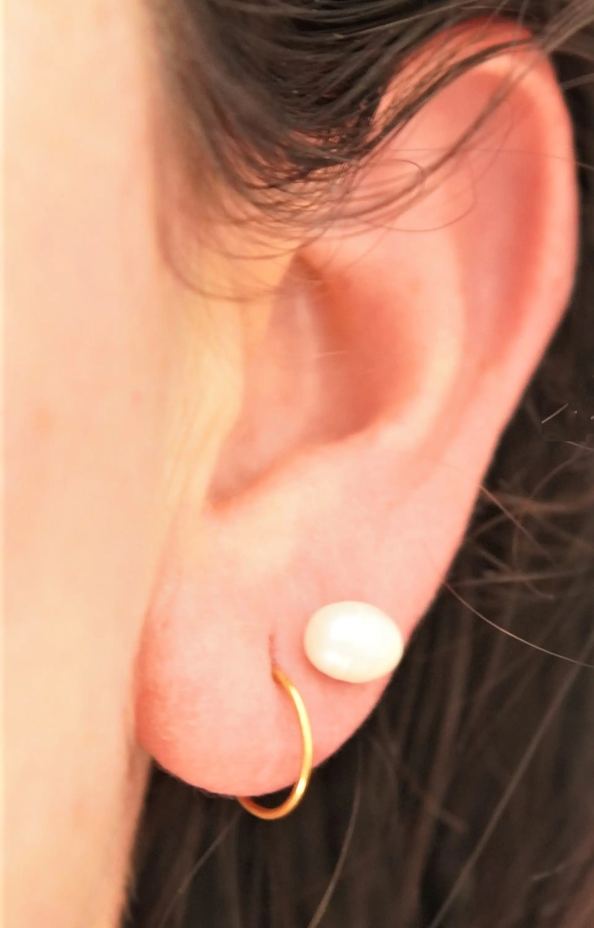 Argollas Clicker 10mm 18g Acero Quirurgico Chapadas En Oro 18k 8