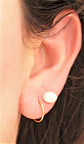Argollas Clicker 10mm 18g Acero Quirurgico Chapadas En Oro 18k - Miniatura 8