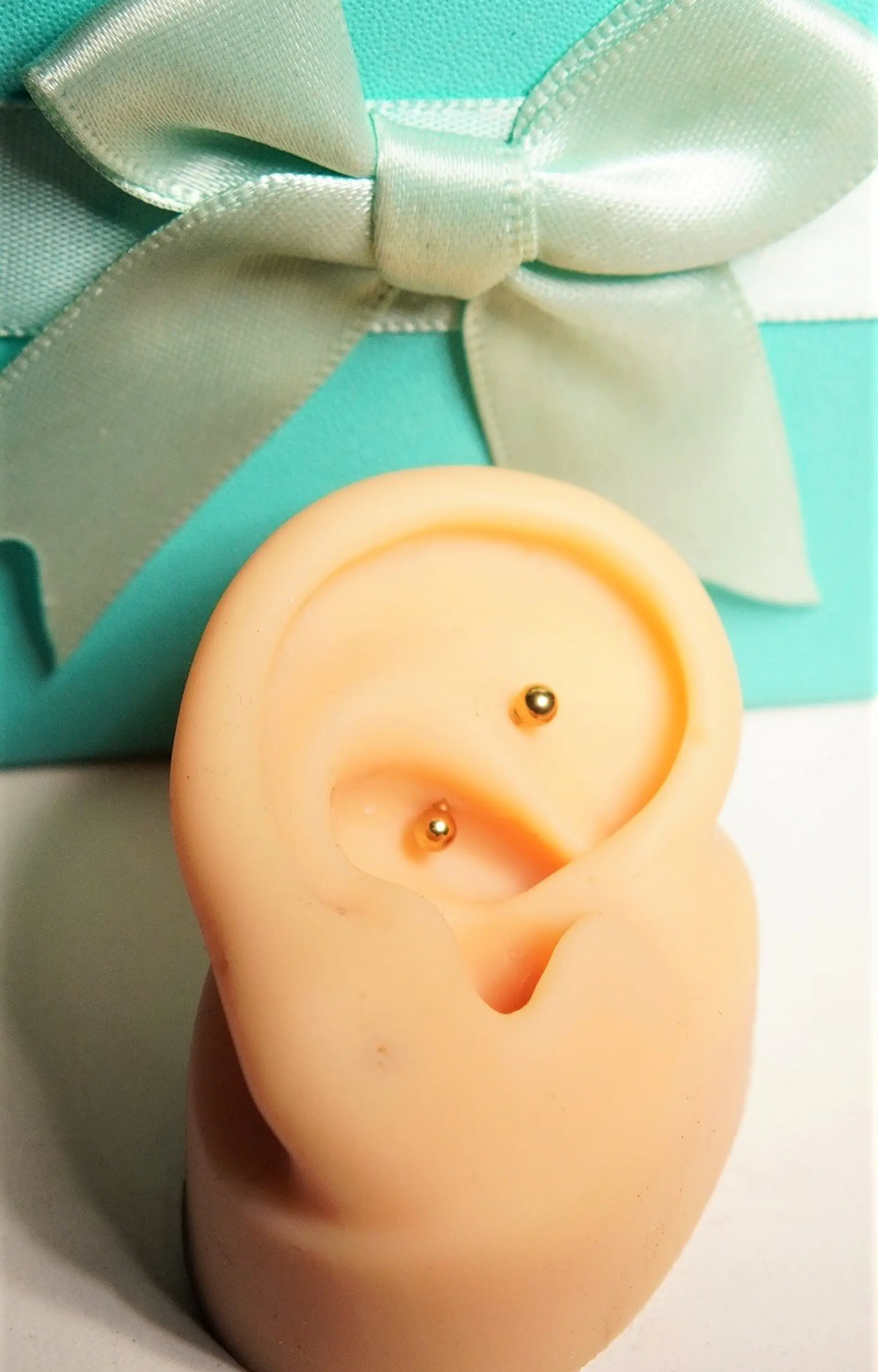 Piercing Rook Sienna Titanio 16G Barra Curva 8 mm 2