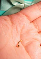 Piercing Rook Sienna Titanio 16G Barra Curva 8 mm - Miniatura 5