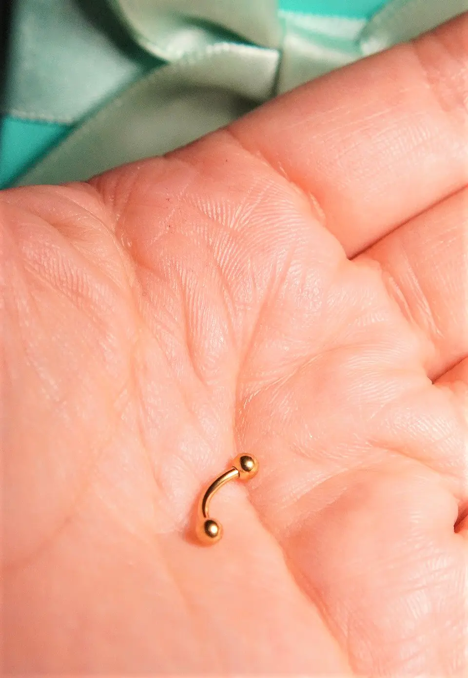 Piercing Rook Sienna Titanio 16G Barra Curva 8 mm 5