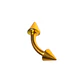 Piercing Rook Valentina Titanio 16G Barra Curva 6 mm - Miniatura 10