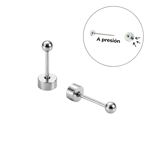 Aros esfera de seguridad Gigi titanio F136 barra larga 9mm