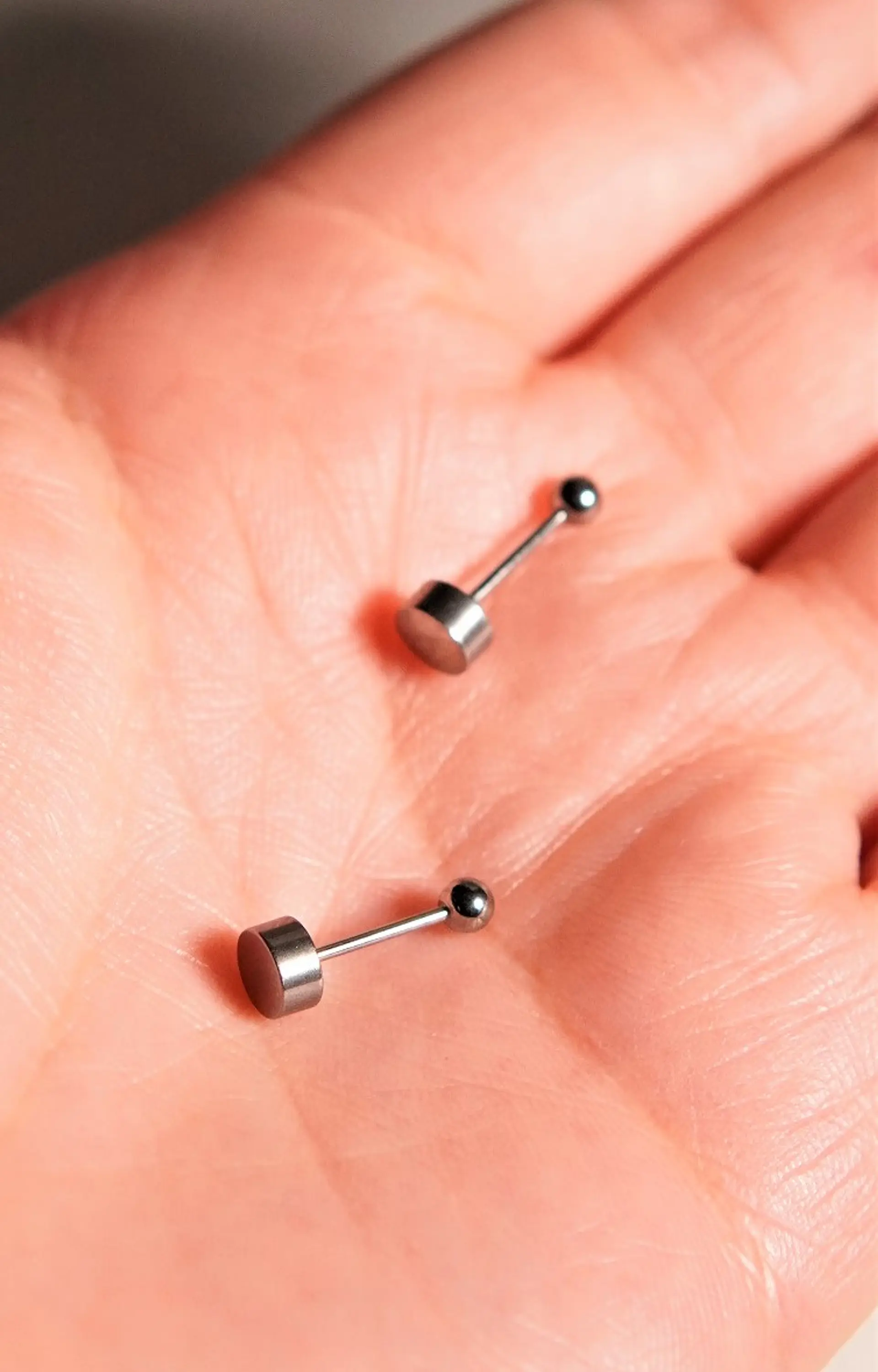Aros esfera de seguridad Gigi titanio F136 barra larga 9mm 6