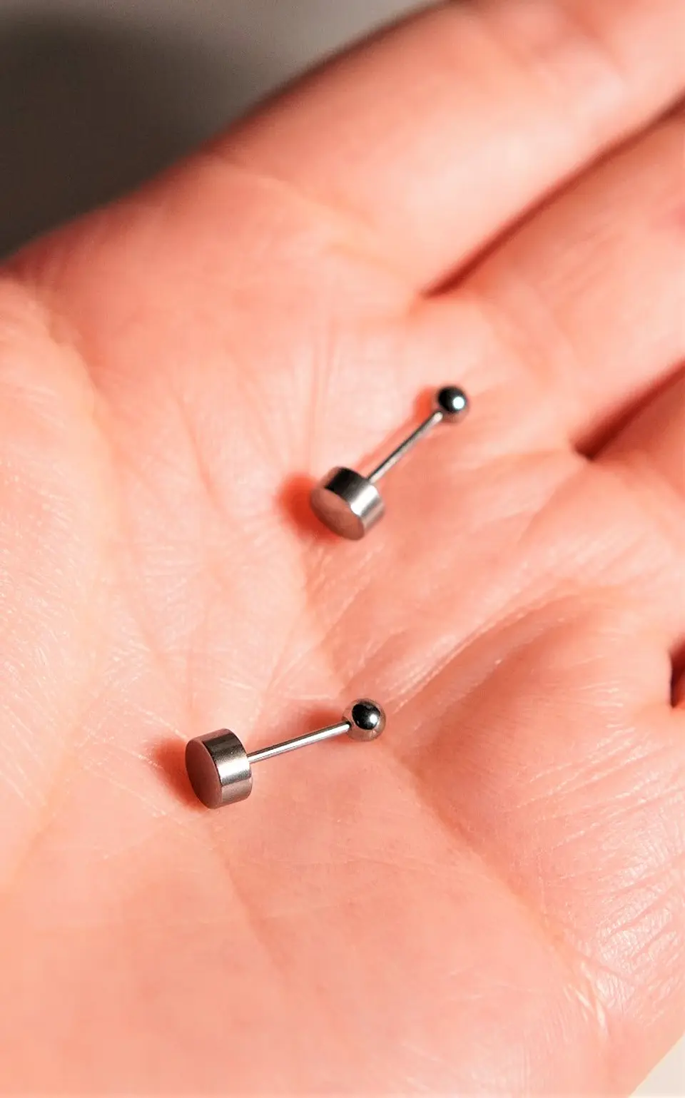 Aros esfera de seguridad Gigi titanio F136 barra larga 9mm 6