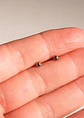 Aros esfera de seguridad Gigi titanio F136 barra larga 9mm - Miniatura 8