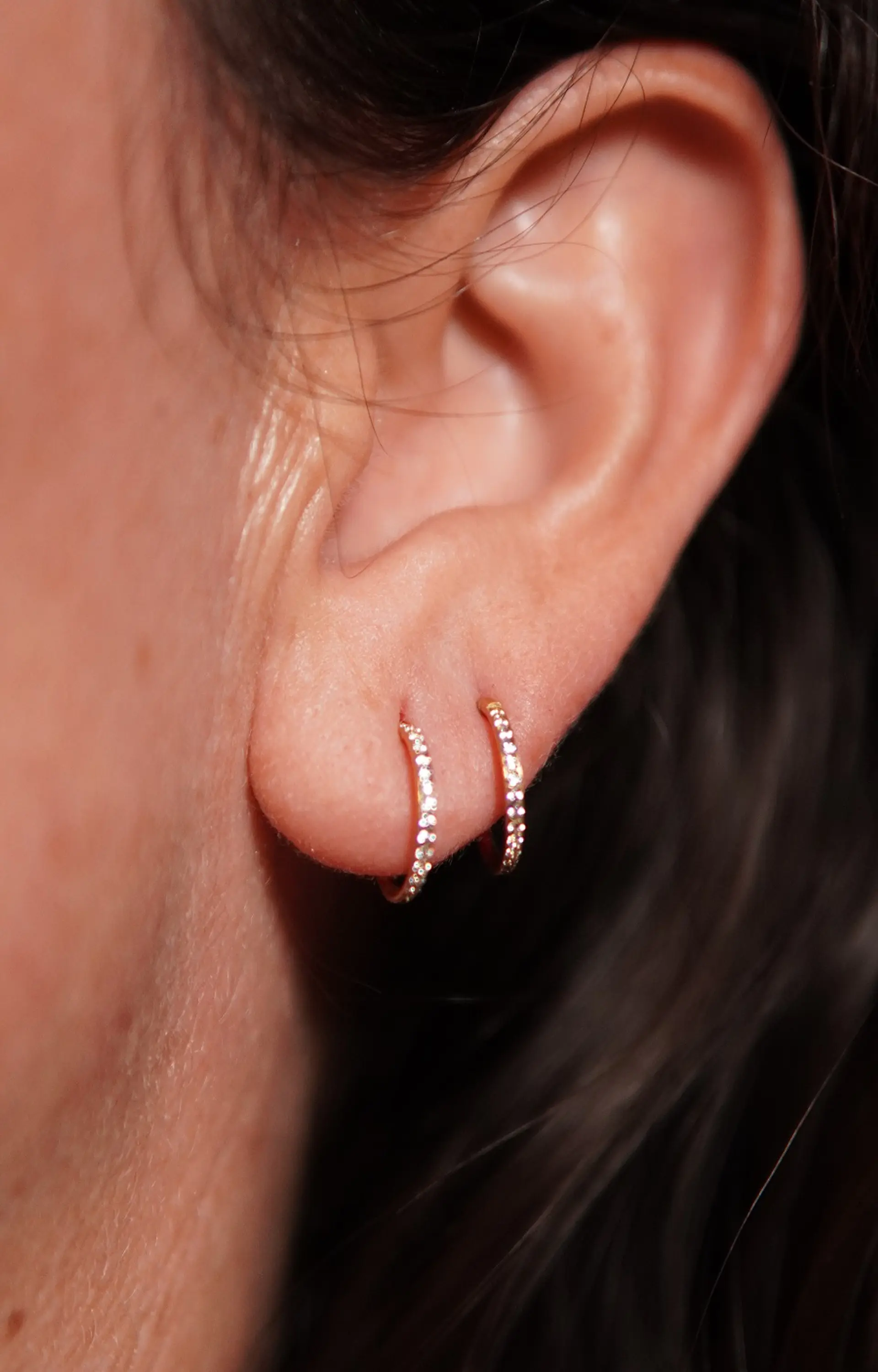 Argollas Emma 10mm 16G titanio ASTM f136 zirconias PVD 10