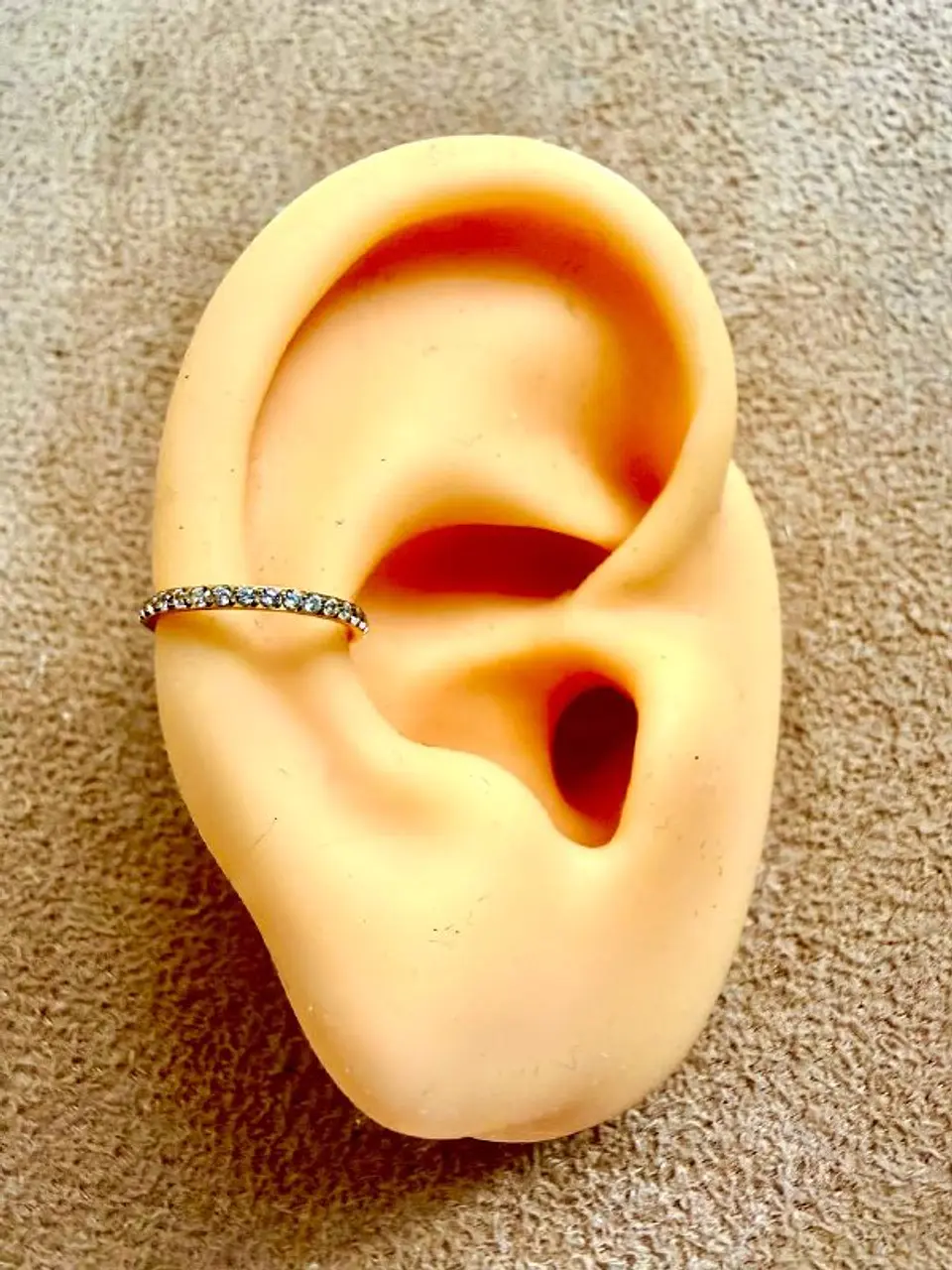 Argollas Emma 10mm 16G titanio ASTM f136 zirconias PVD 6