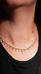 Colgante Oliva chapado en oro 18k zirconias cubicas - Miniatura 9