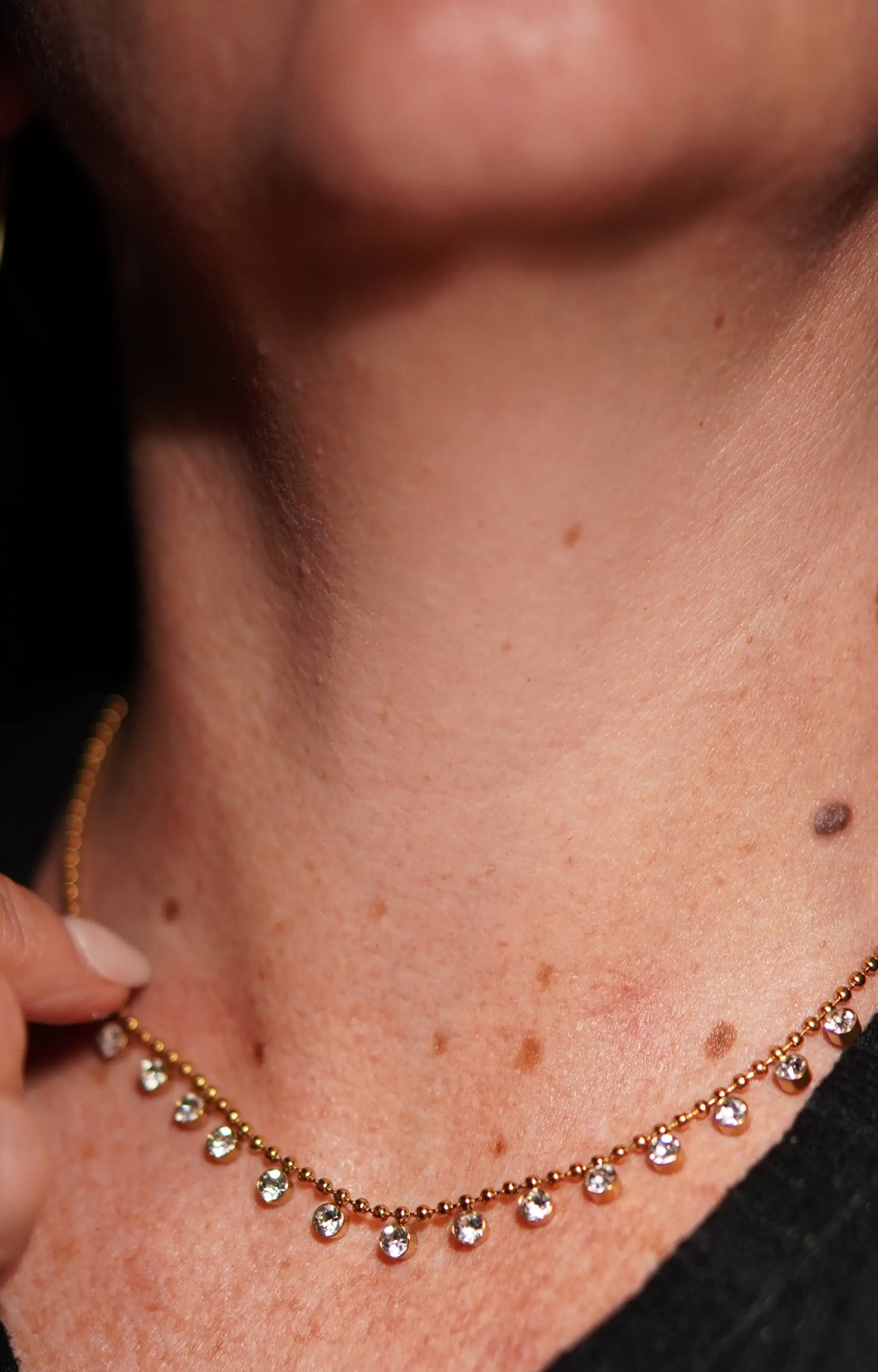 Colgante Oliva chapado en oro 18k zirconias cubicas 5
