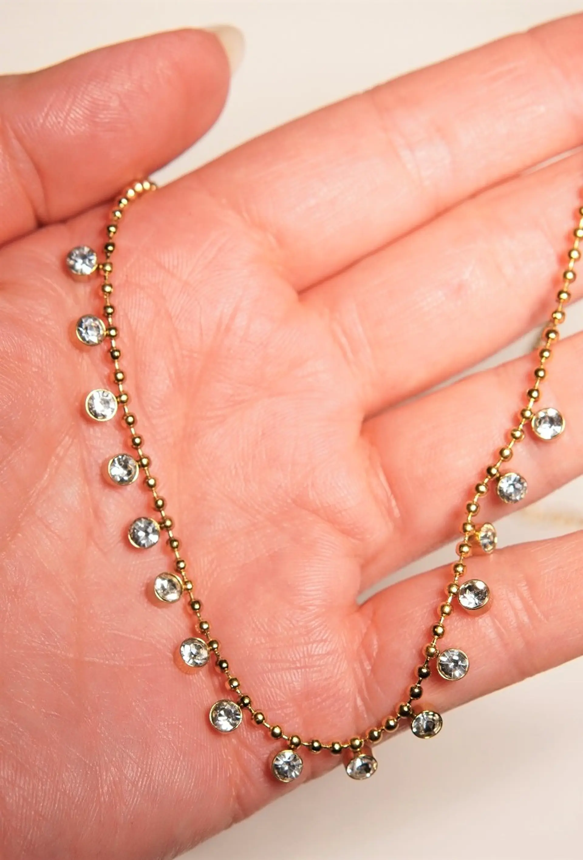 Colgante Oliva chapado en oro 18k zirconias cubicas 10
