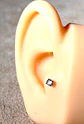Piercing Labret Perno Tornillo 6mm 18G Punto Luz Titanio Astm F136 - Miniatura 3
