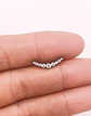 Piercing Labret Lucilla Astm F136 Titanio Zirconia 8mm - Miniatura 4
