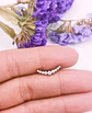 Piercing Labret Lucilla Astm F136 Titanio Zirconia 8mm - Miniatura 7