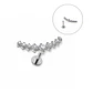 Piercing Labret Lucilla Astm F136 Titanio Zirconia 6mm - Miniatura 1