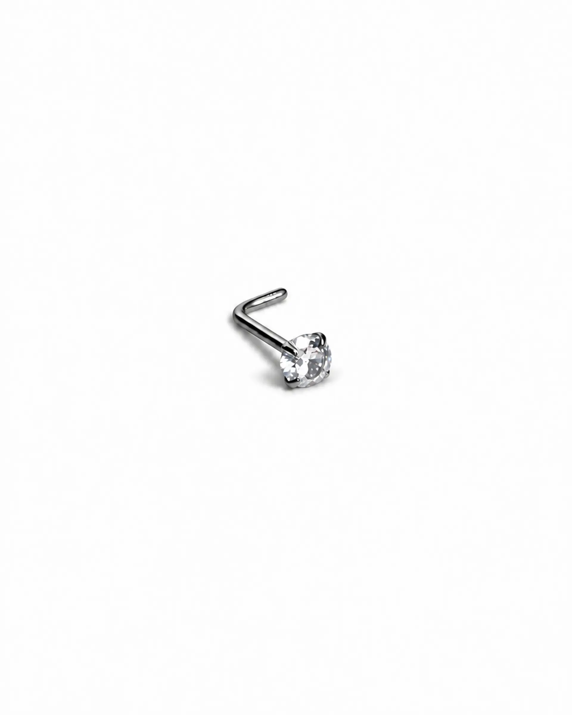 Piercing nostril 20G tipo L 3mm titanio ASTM F136 cesta 9