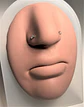 Pack 2 Piercings tipo L 3mm doble nostril simétrico titanio ASTM F136 - Miniatura 5